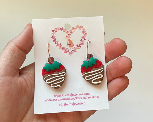 Chocolate Covered Strawberry Hoops