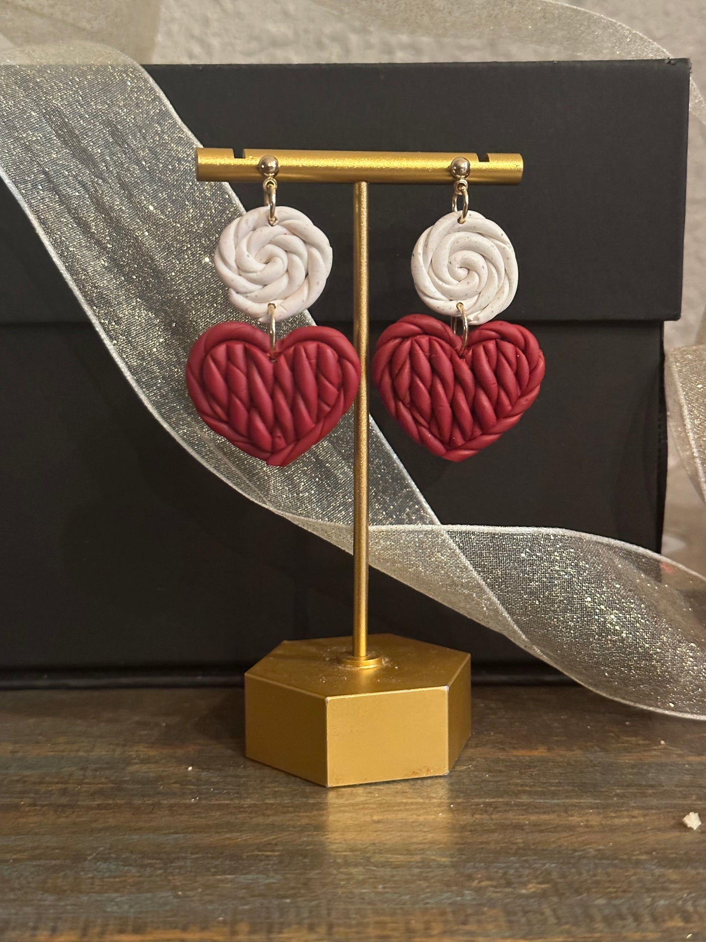 Woven Heart Earrings