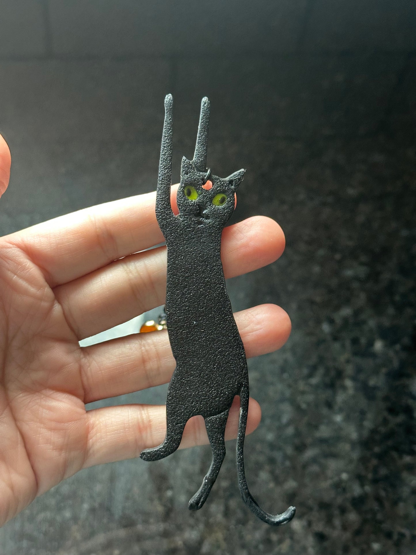 Black Cat - Bookmark with charms