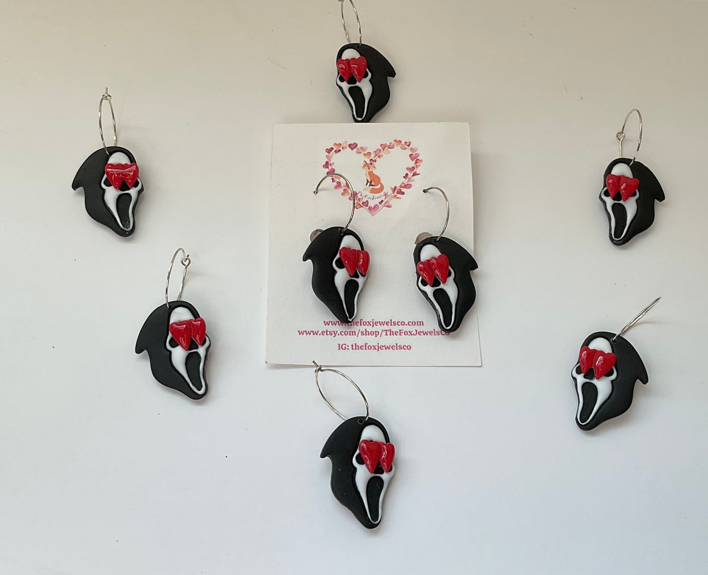 Horror Valentines Day Earrings