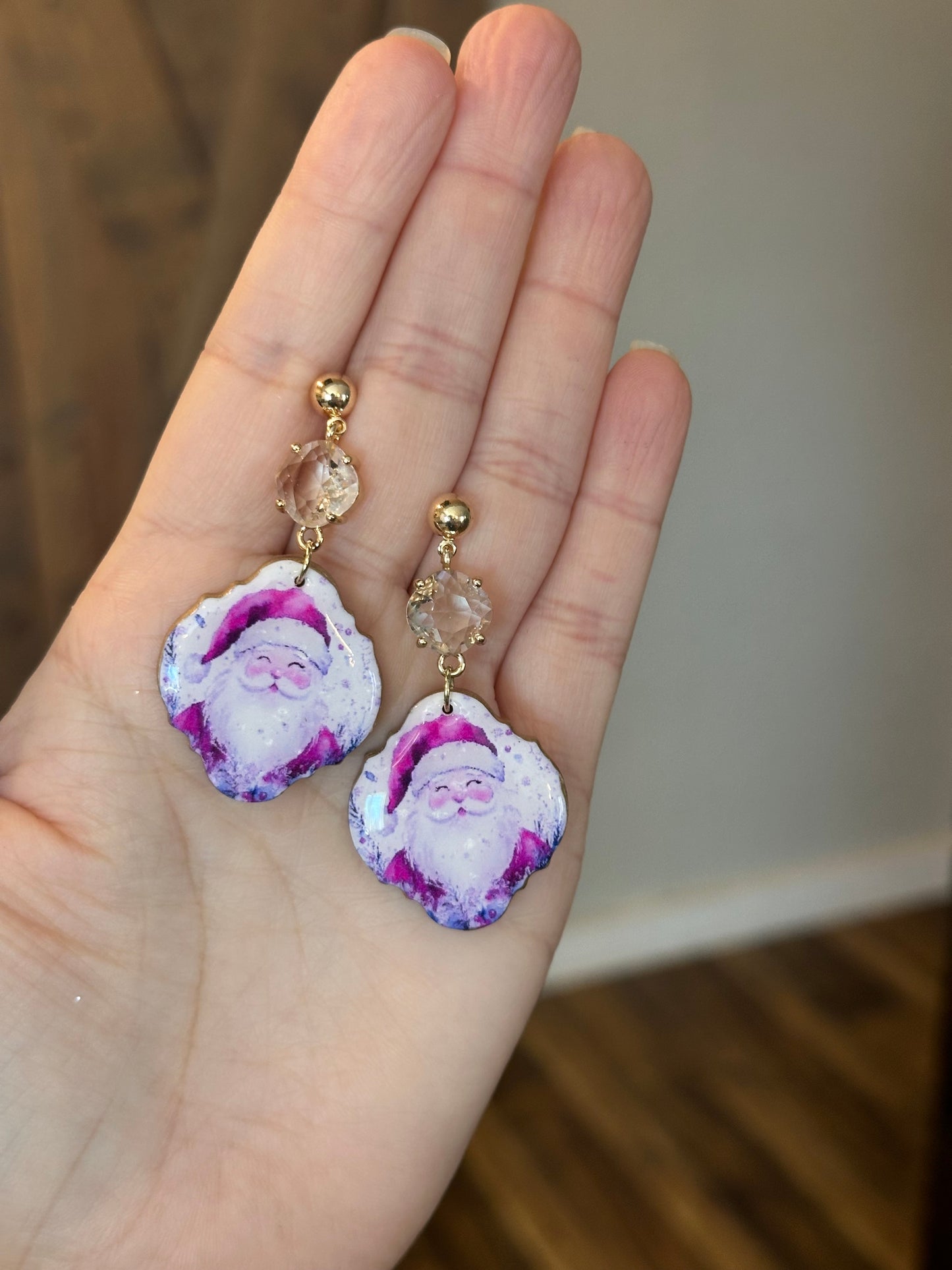 Santa Earrings – Festive Holiday Statement Jewelry