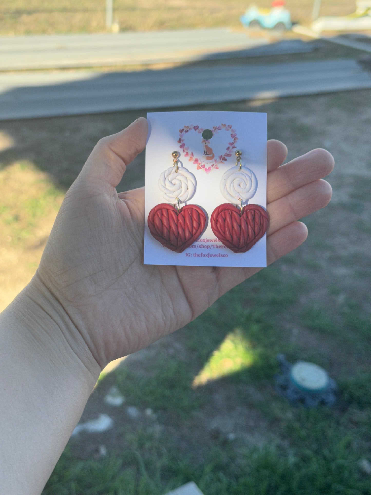 Woven Heart Earrings