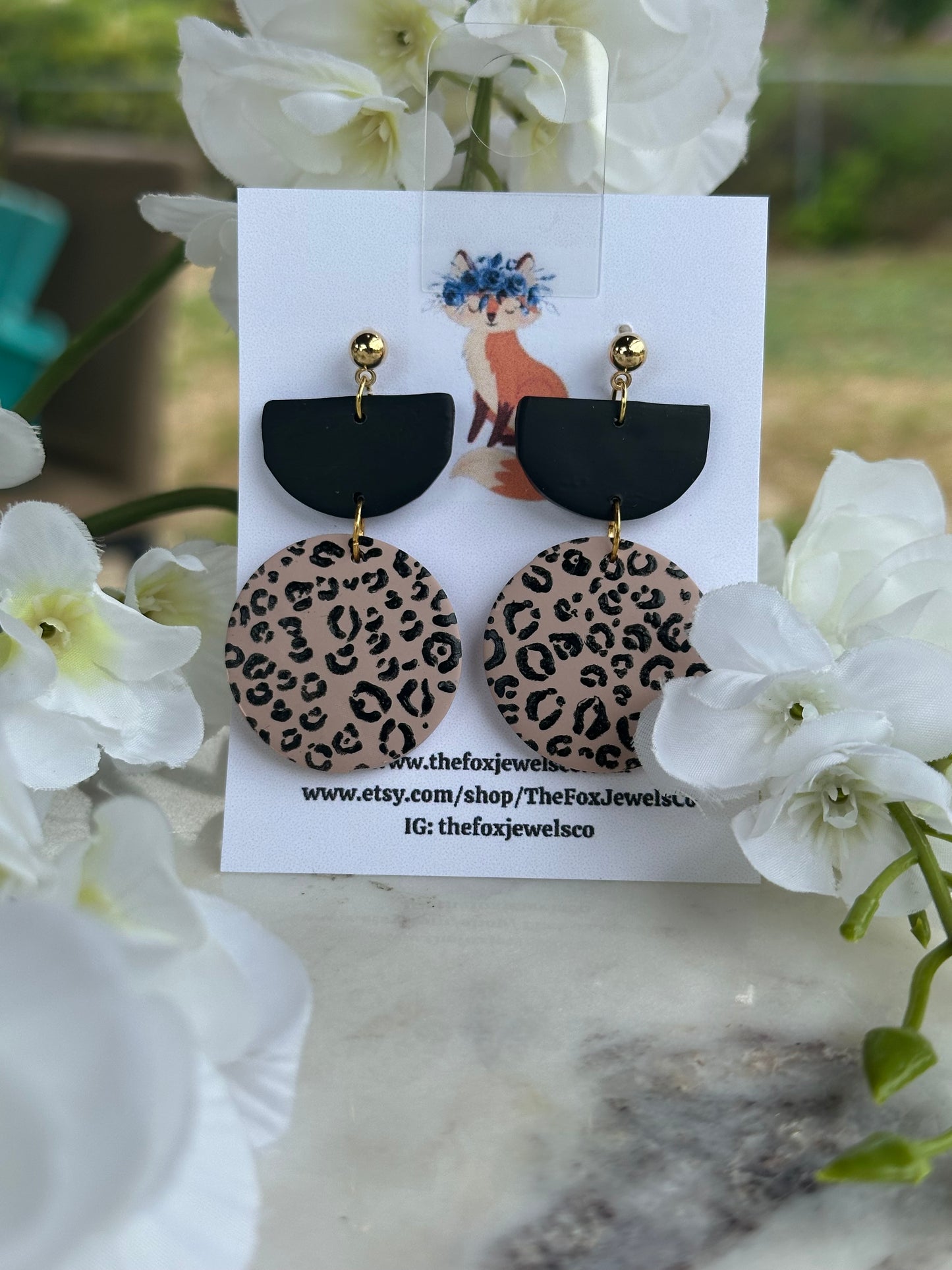 Animal Print Dangles