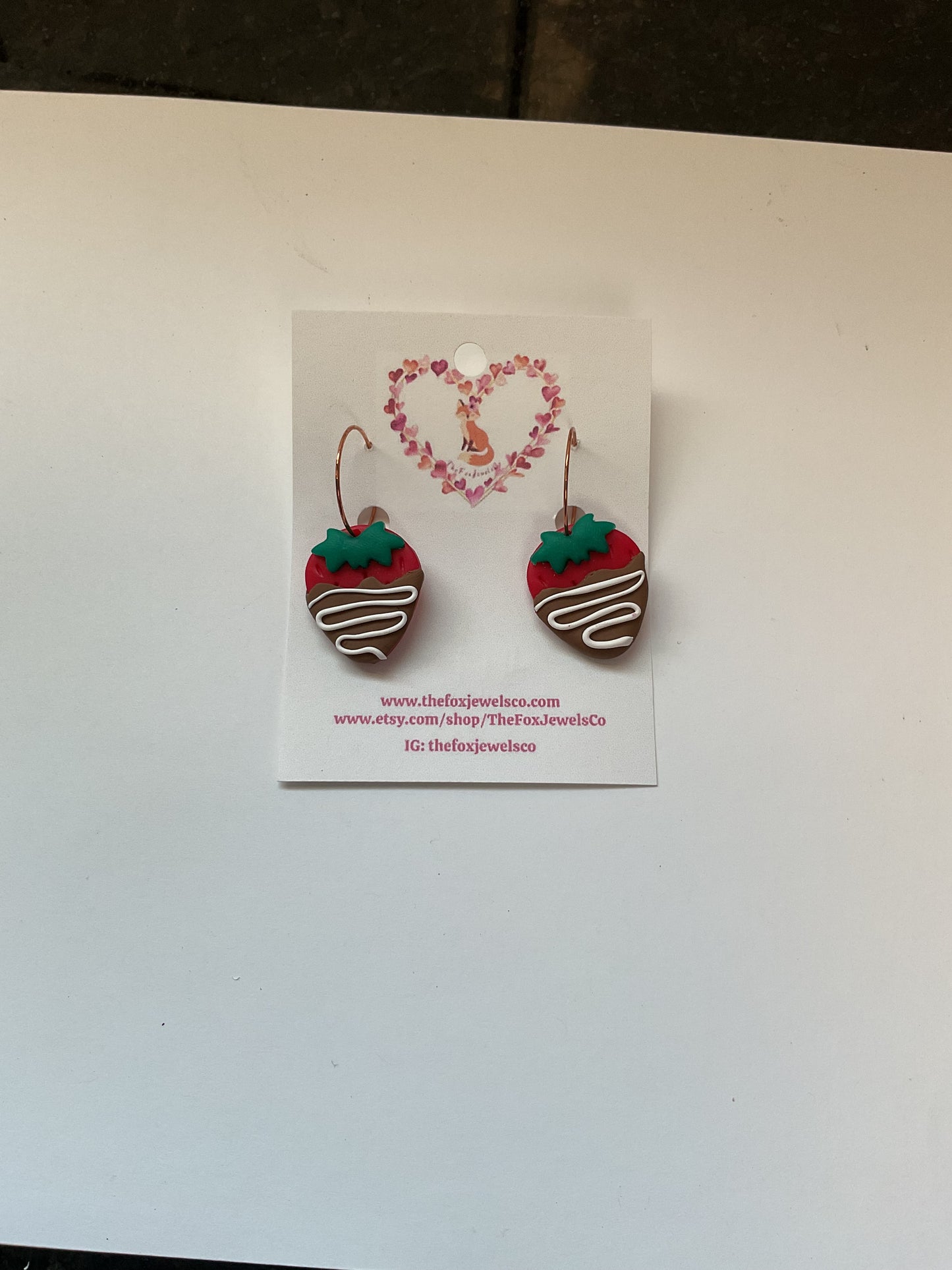 Chocolate Covered Strawberry Hoops