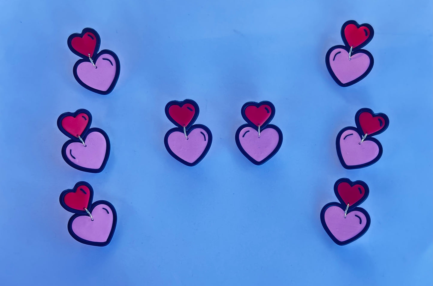 Cartoon Heart Earrings