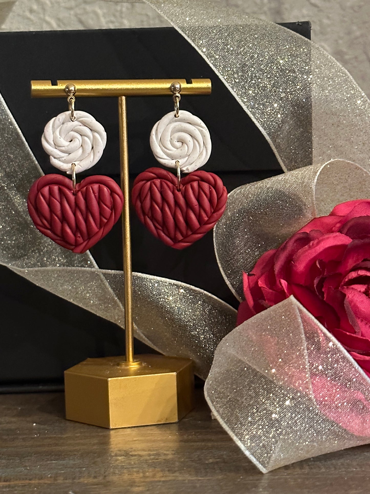 Woven Heart Earrings