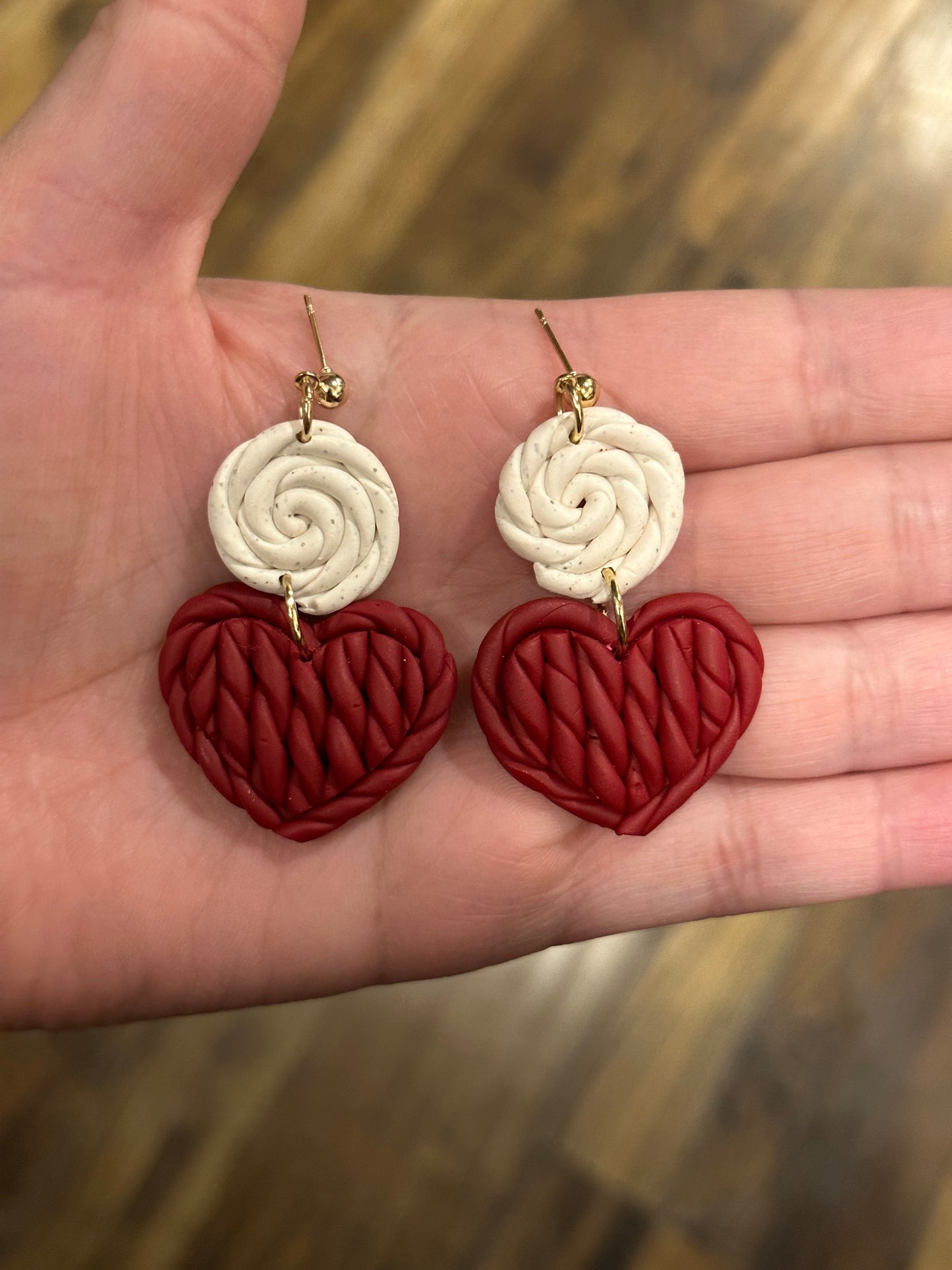 Woven Heart Earrings