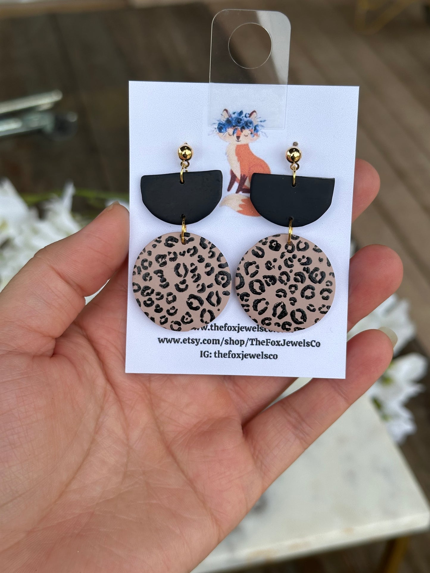 Animal Print Dangles