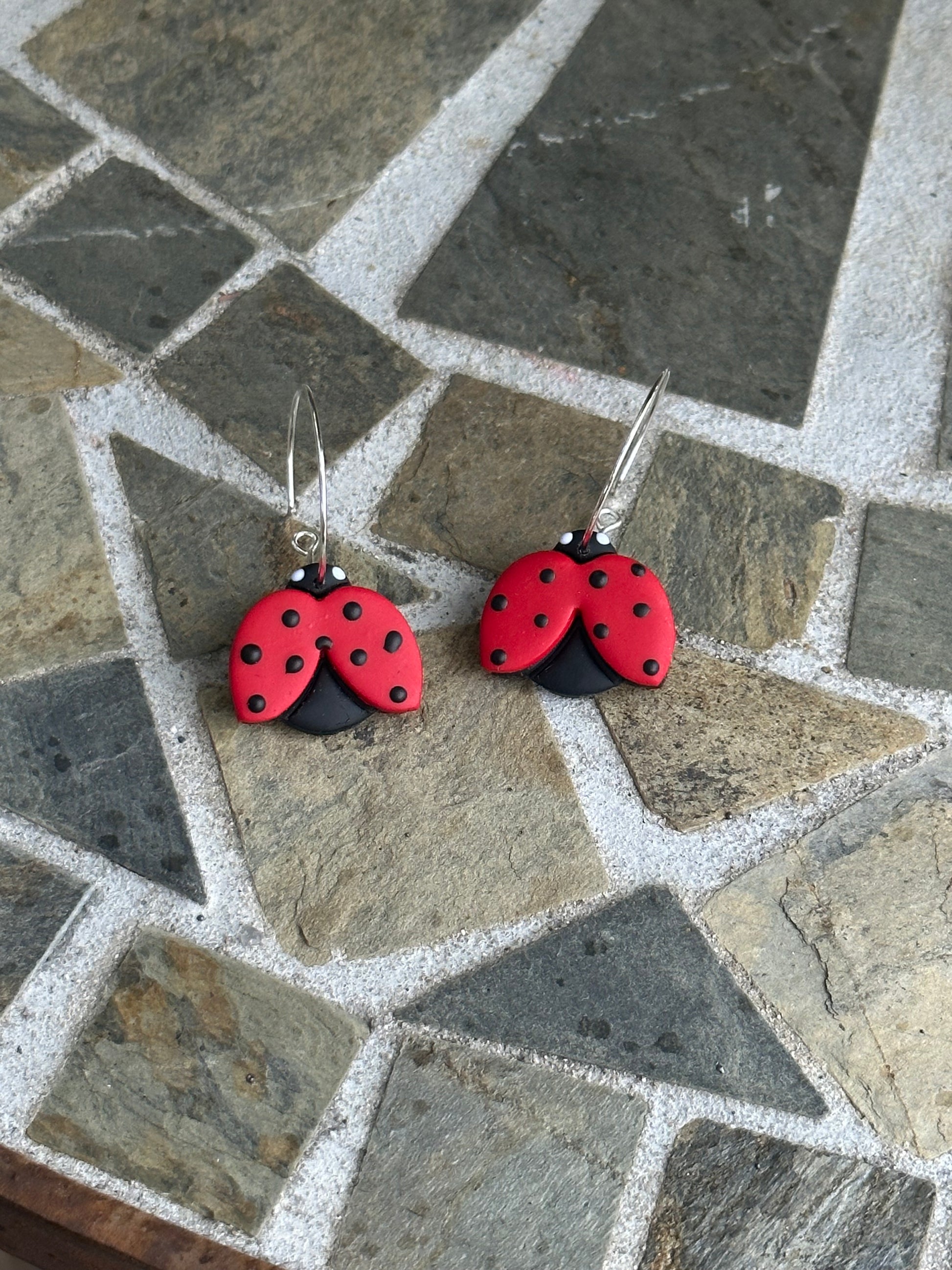 Ladybugs, Ladybug Earrings, Earrings, Nature Earrings, Jewelry, Hoop Earrings, Love bug, Handmade, Handmade Earrings, Gifts, Gifts for her, Gifts for friends, Gifts for moms