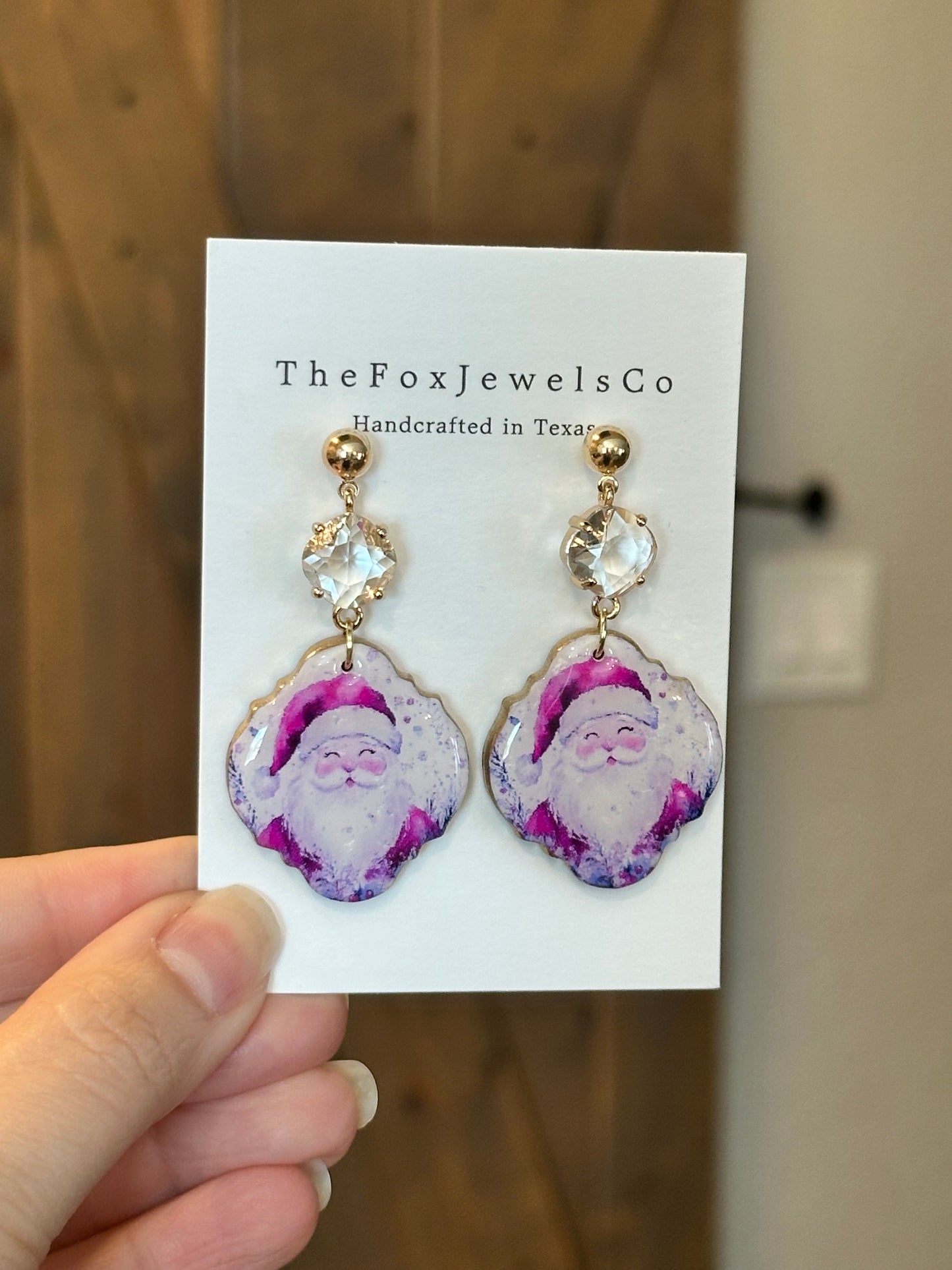 Santa Earrings – Festive Holiday Statement Jewelry