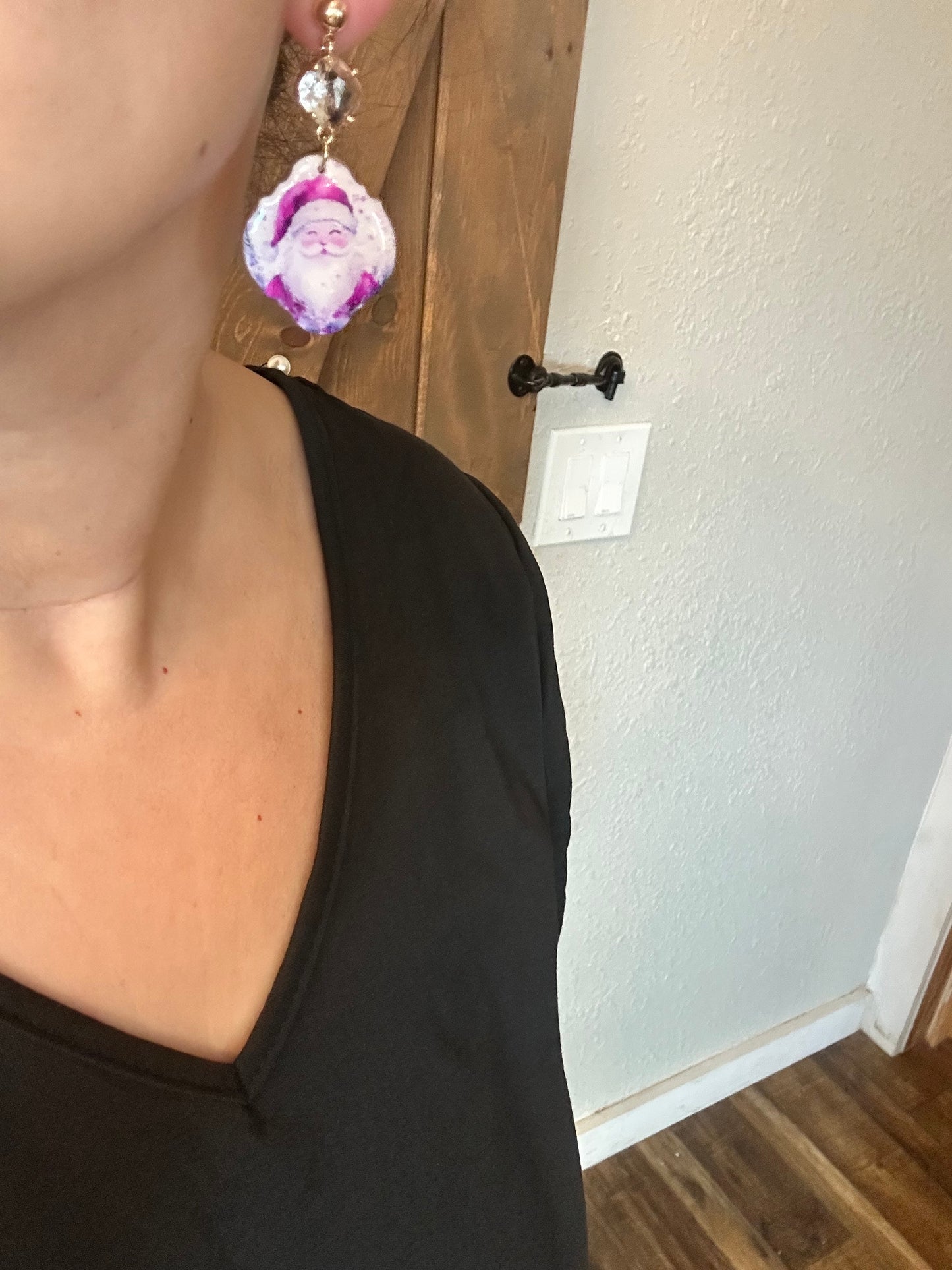 Santa Earrings – Festive Holiday Statement Jewelry