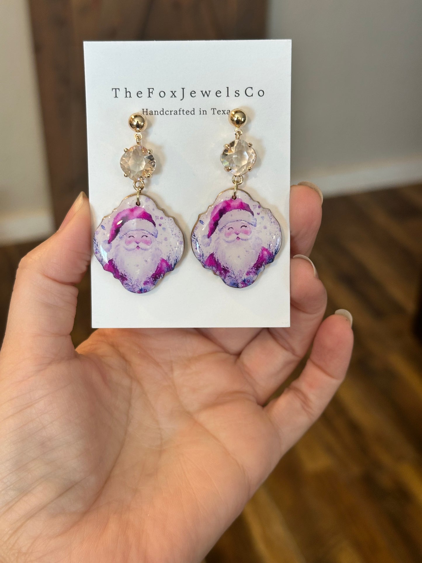 Santa Earrings – Festive Holiday Statement Jewelry