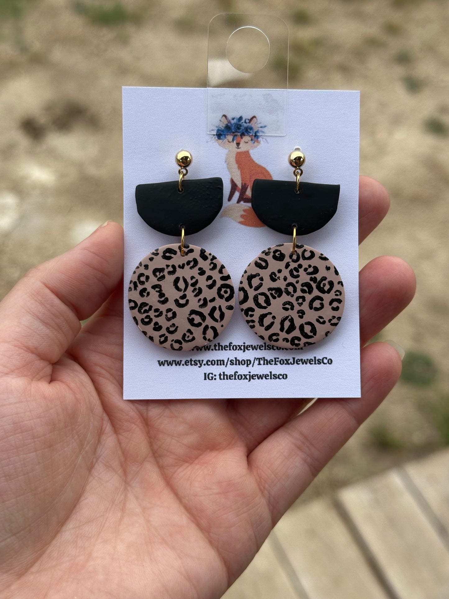 Animal Print Dangles