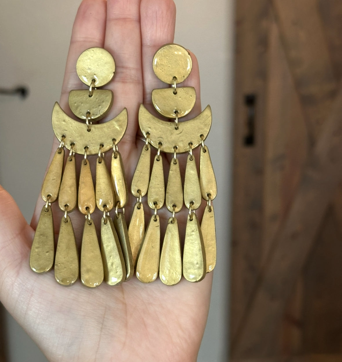 Gold Chandelier Earrings