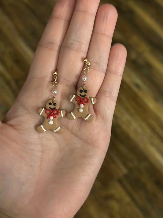 Gingerbread Man Earring Dangles