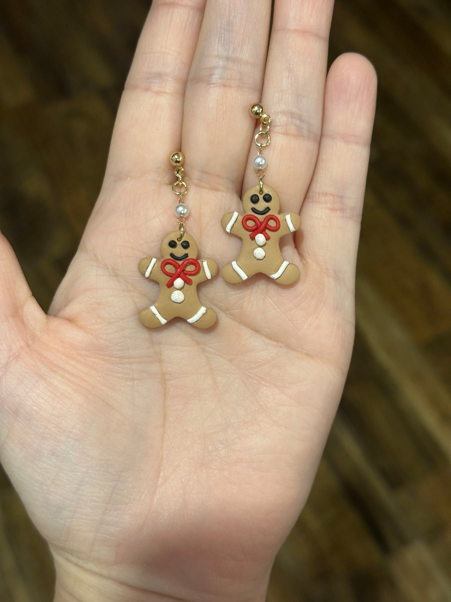 Gingerbread Man Earring Dangles