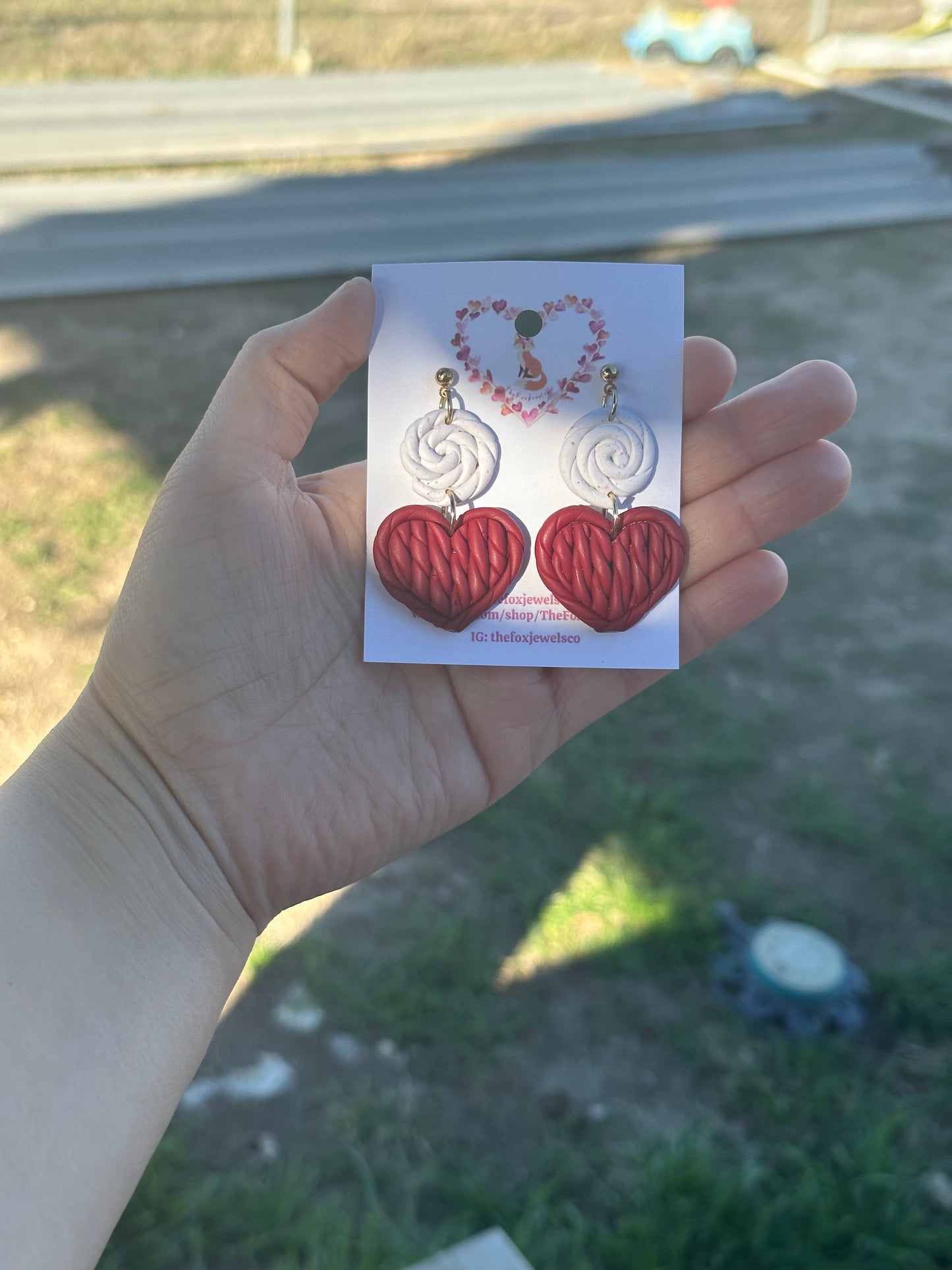 Woven Heart Earrings