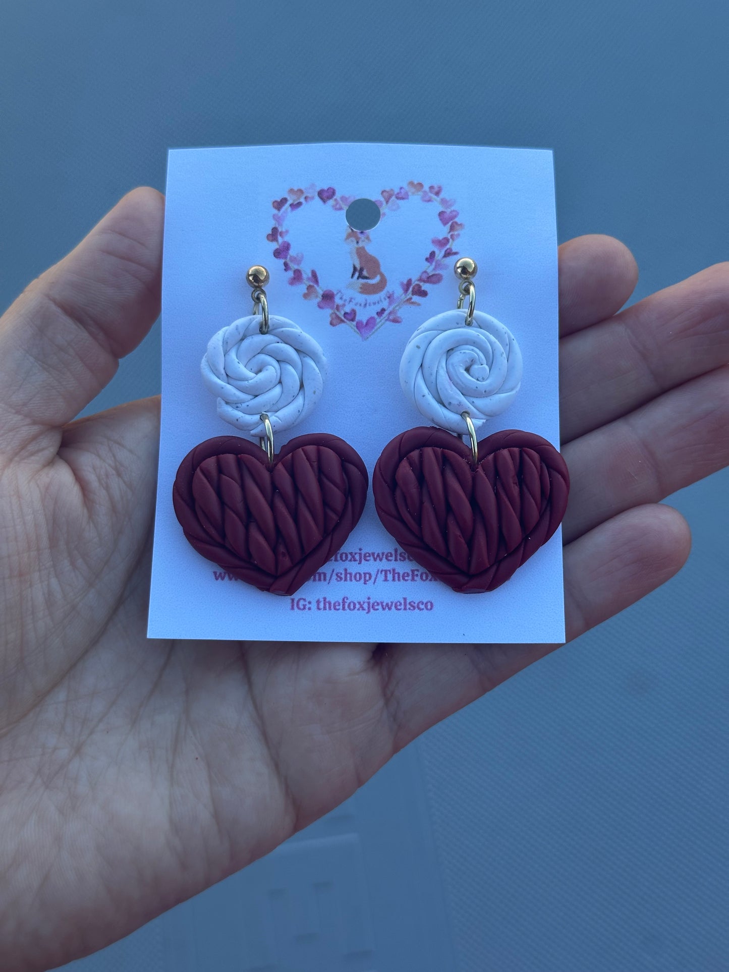 Woven Heart Earrings