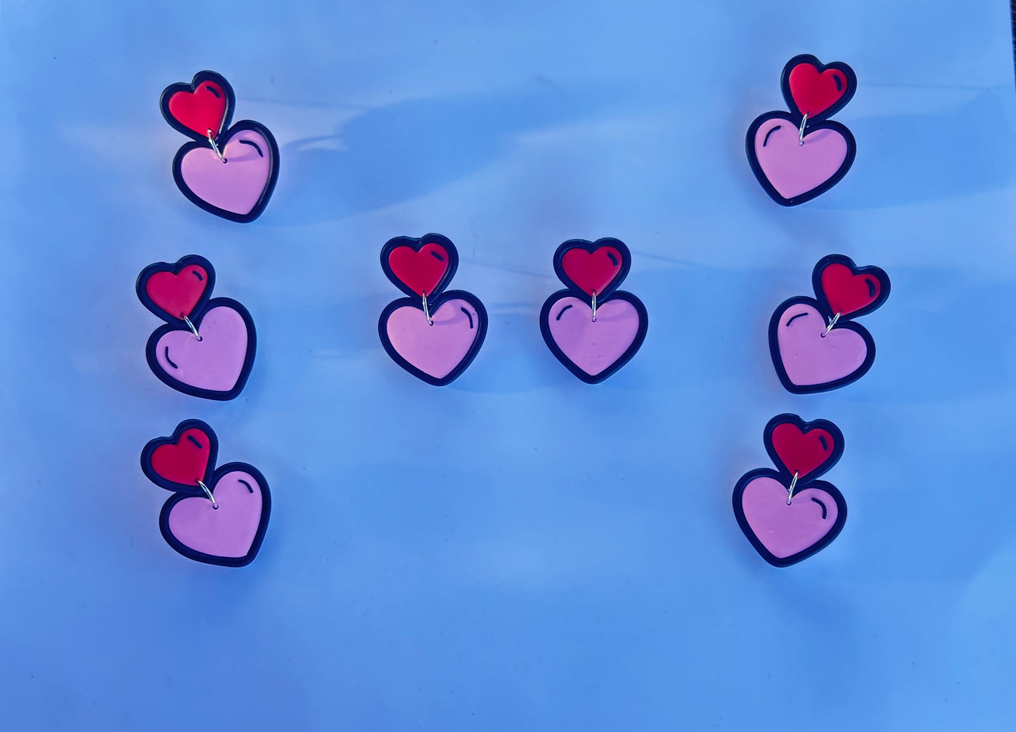 Cartoon Heart Earrings