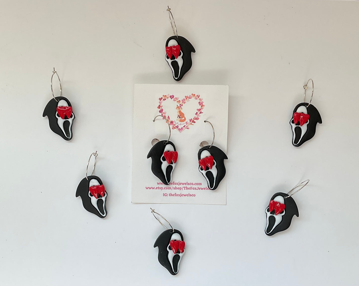 Horror Valentines Day Earrings