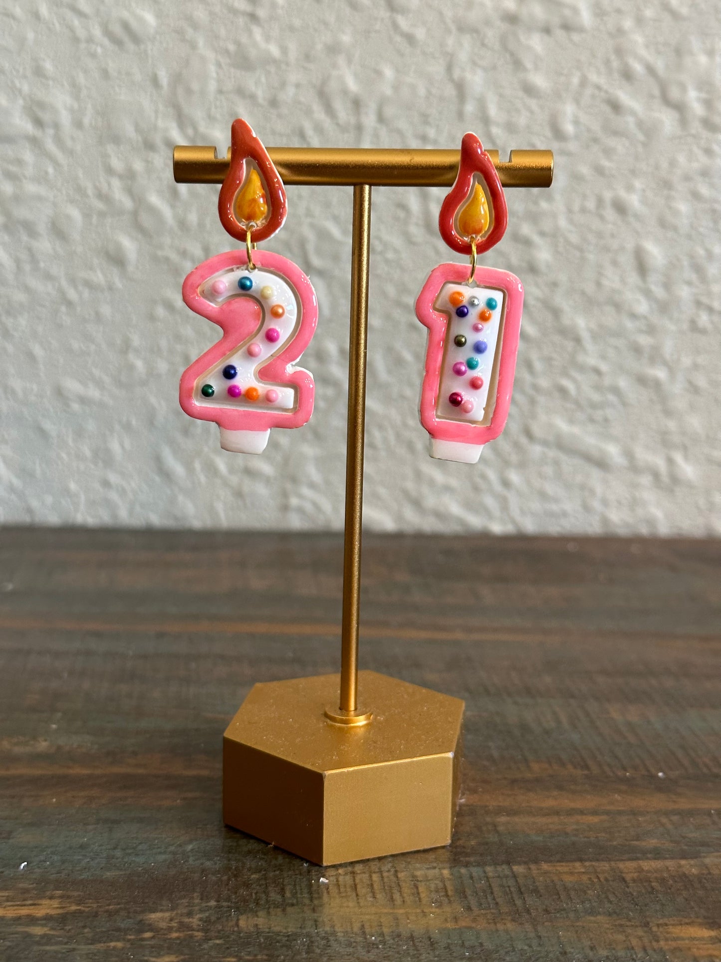 Birthday Candle Earrings