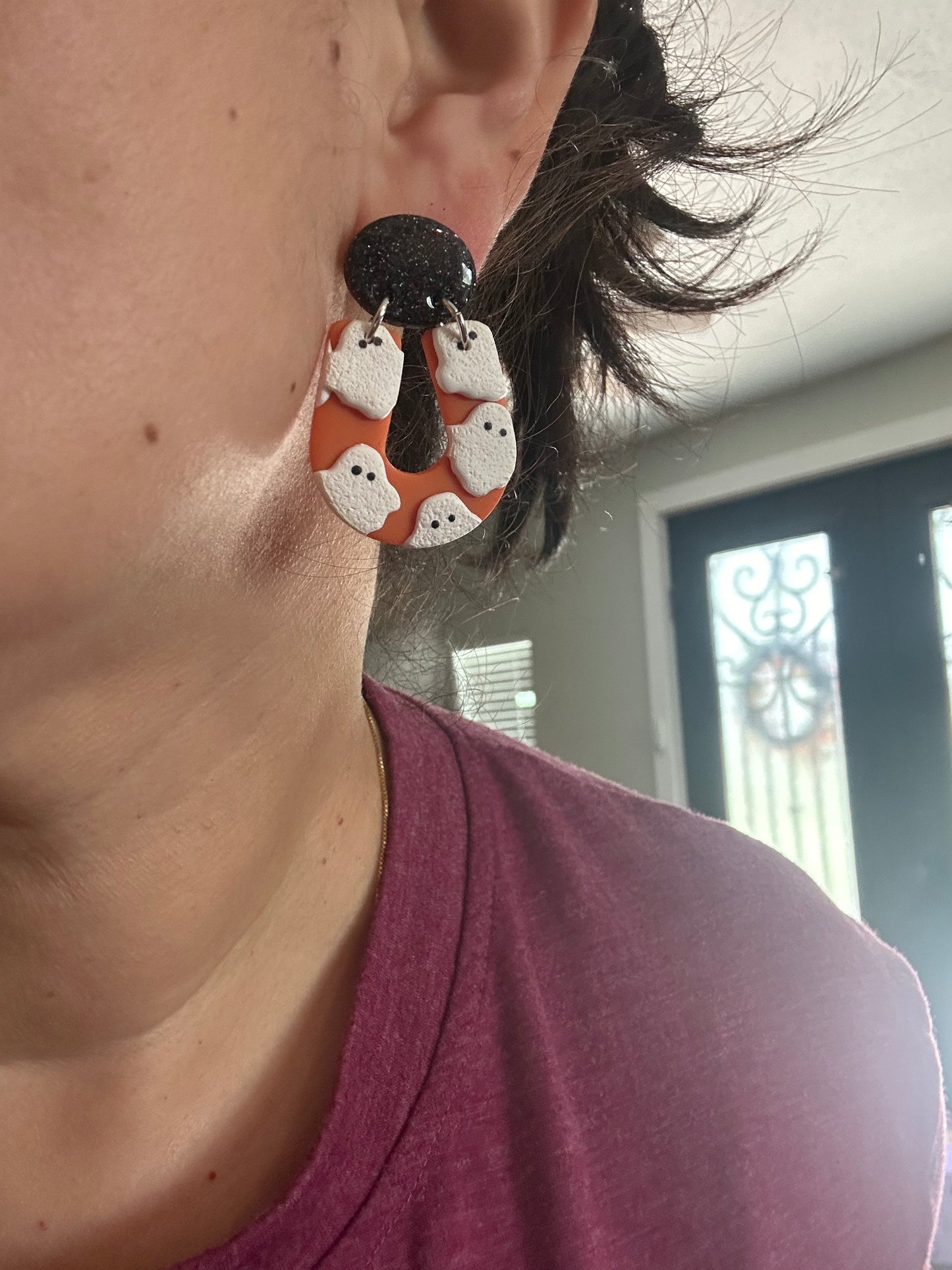 Ghost Clay Earrings