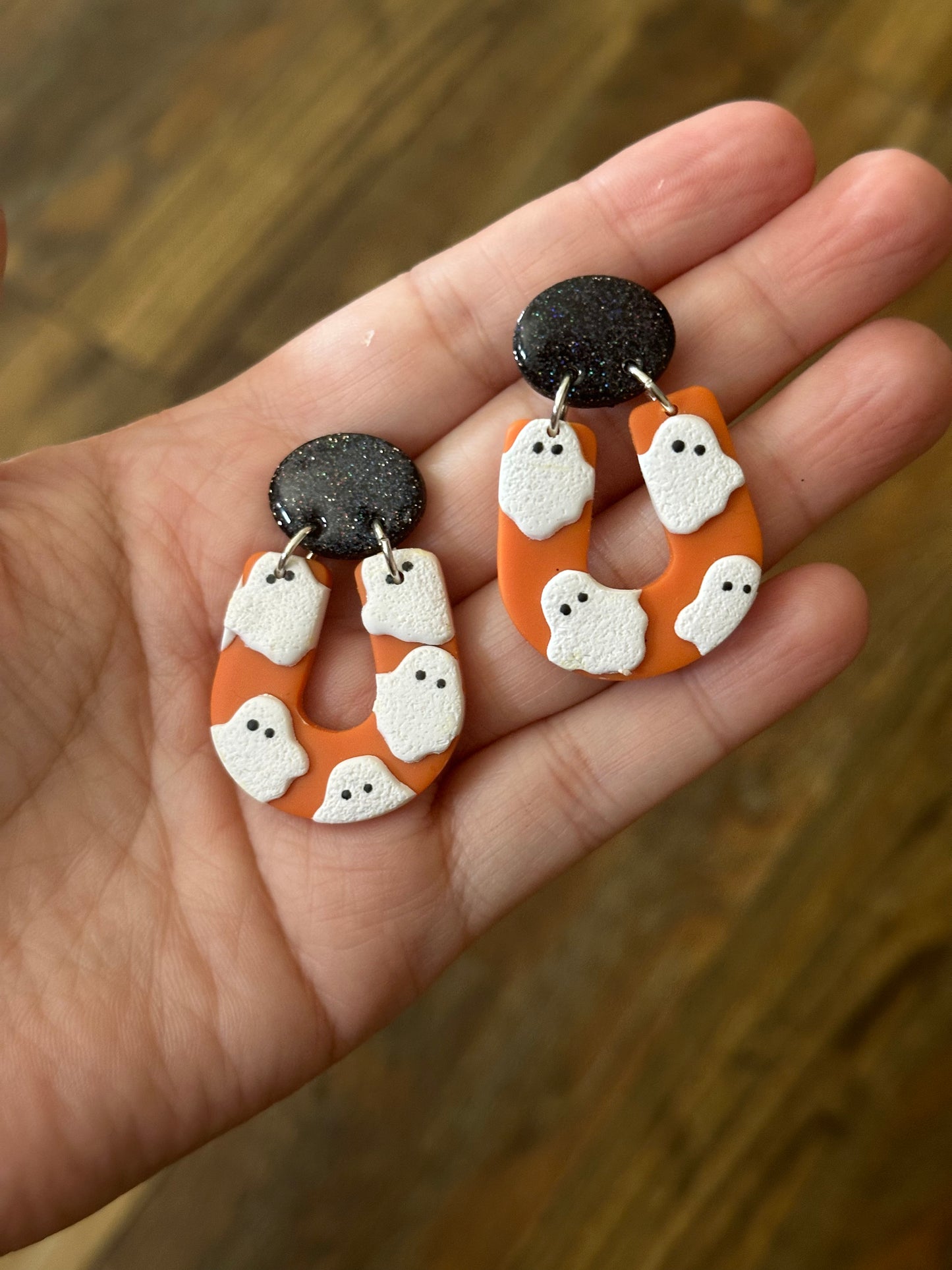 Ghost Clay Earrings