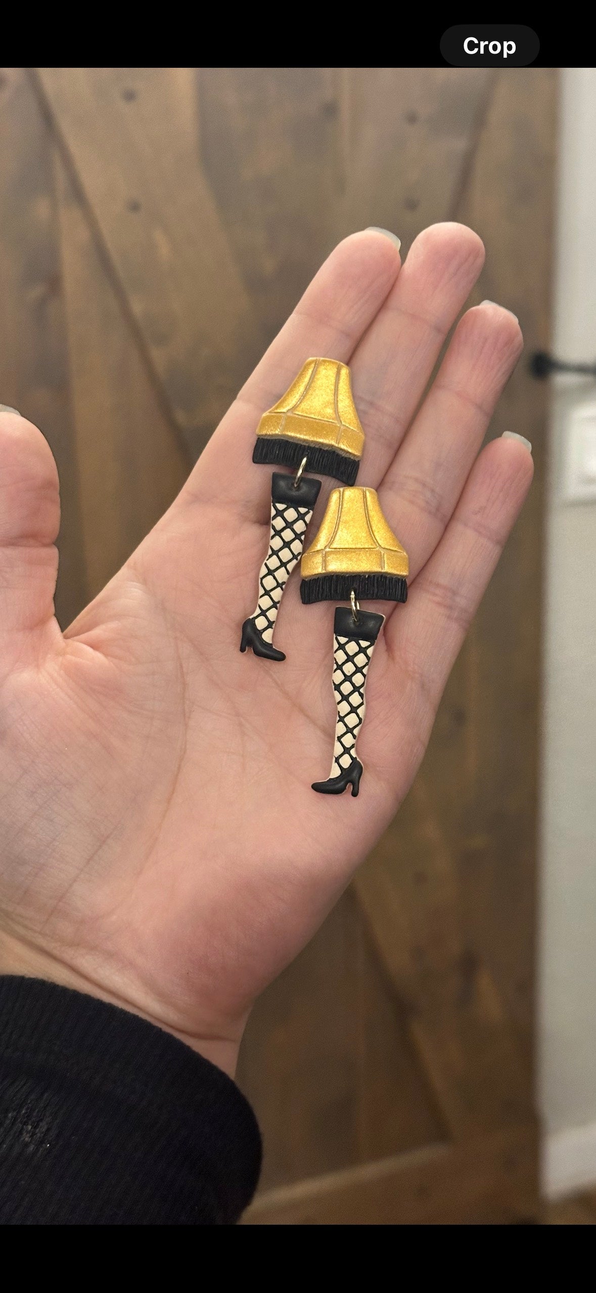 Leg Lamp Earrings – Handmade Polymer Clay Christmas Earrings | A Christmas Story Inspired Holiday Jewelry