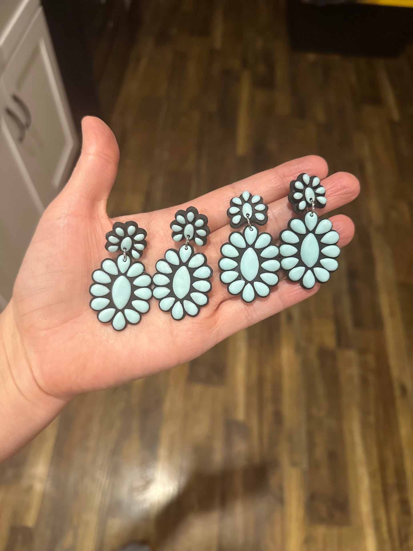 Concho Clay Earrings