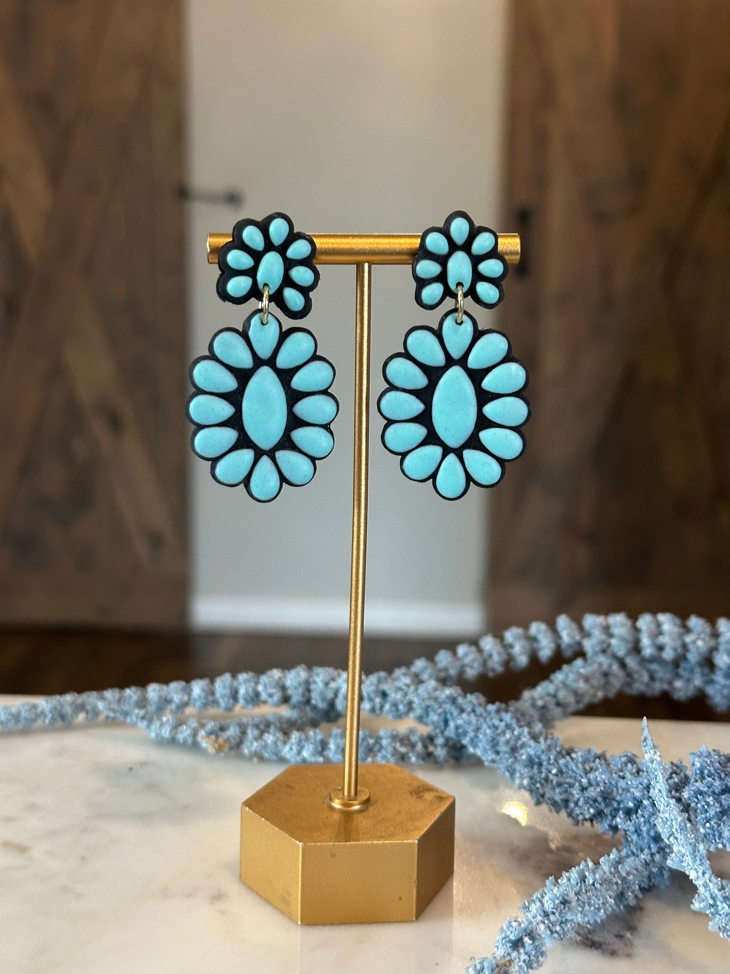 Concho Clay Earrings