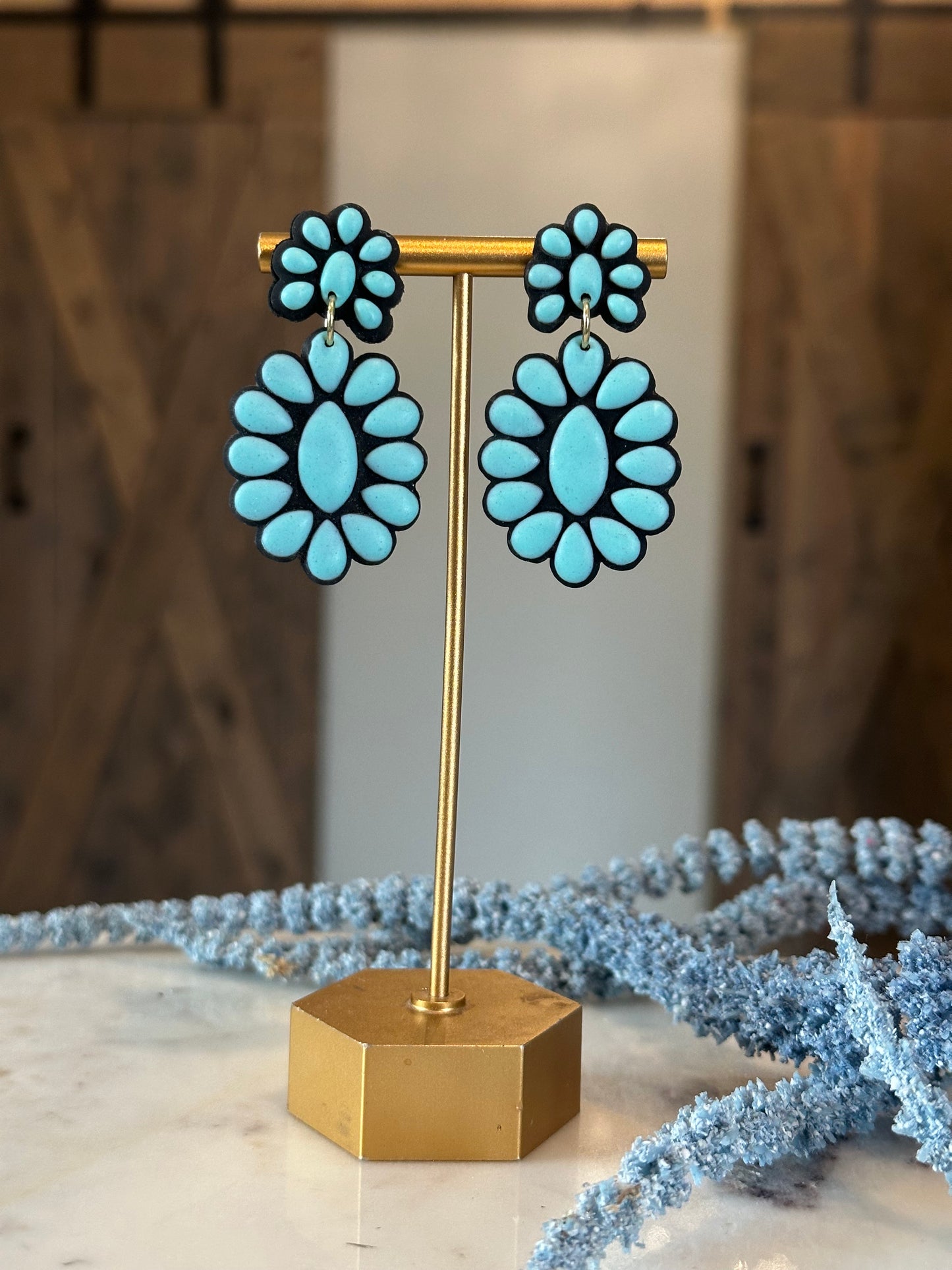 Concho Clay Earrings