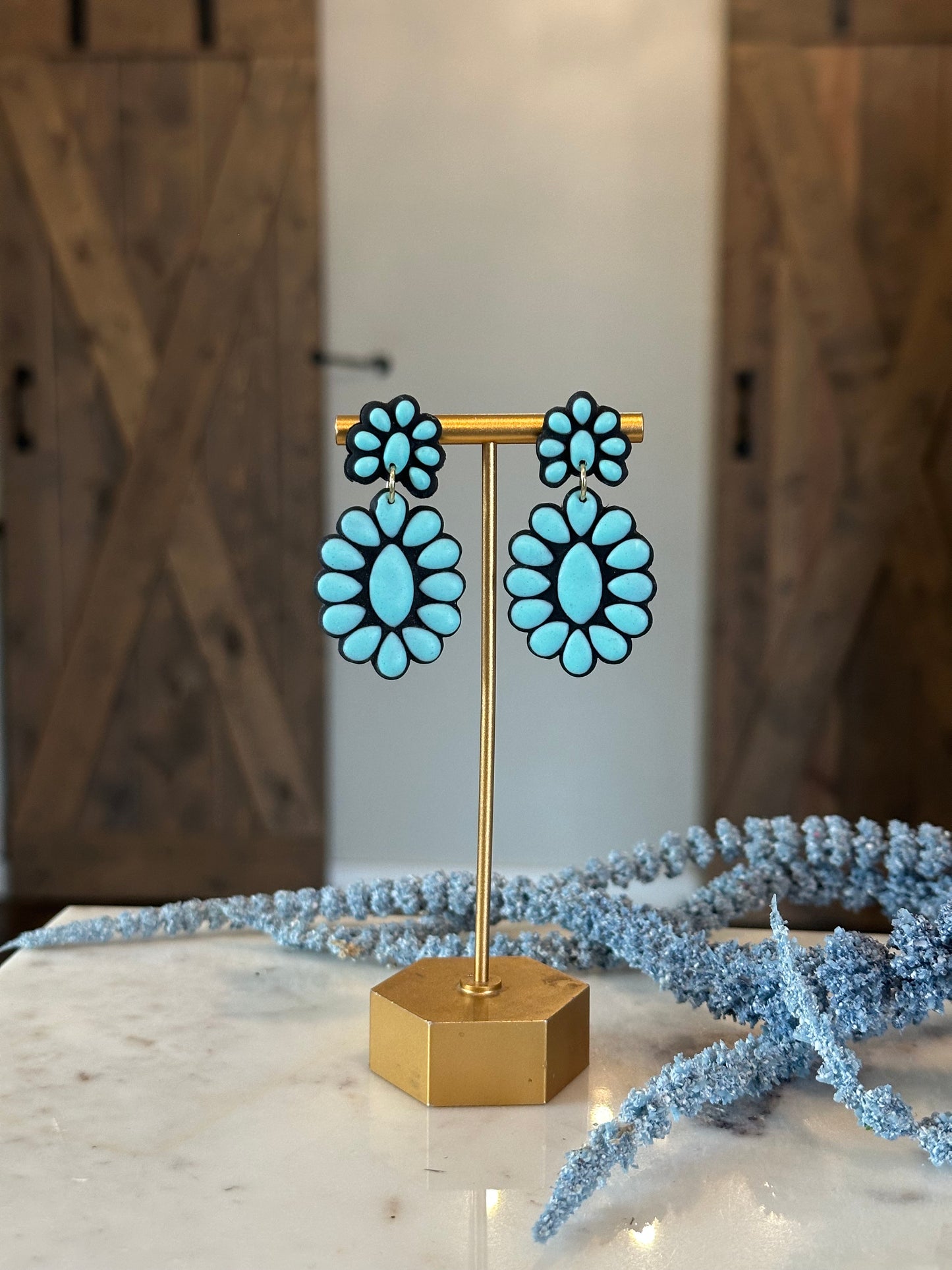 Concho Clay Earrings