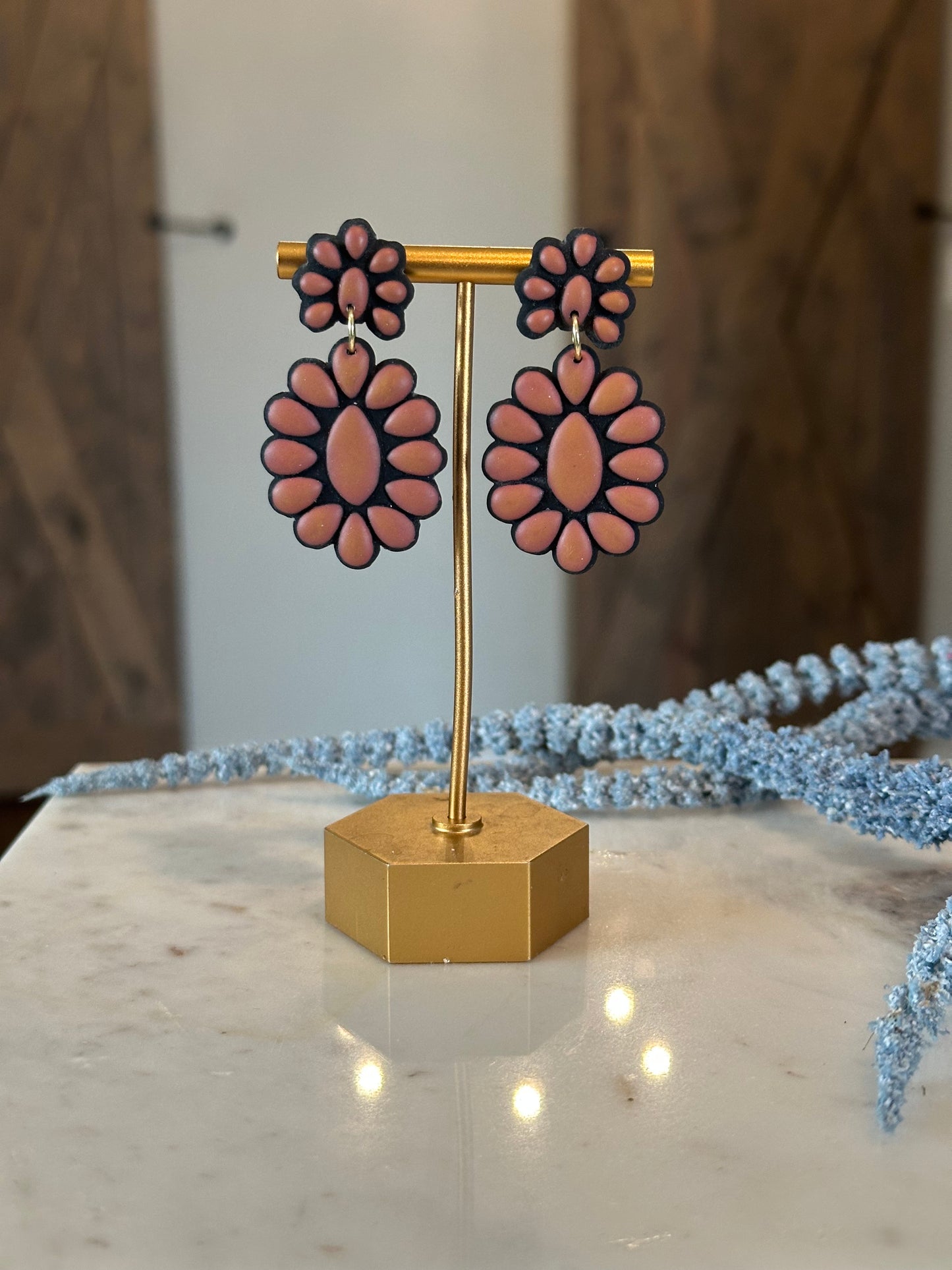 Concho Clay Earrings