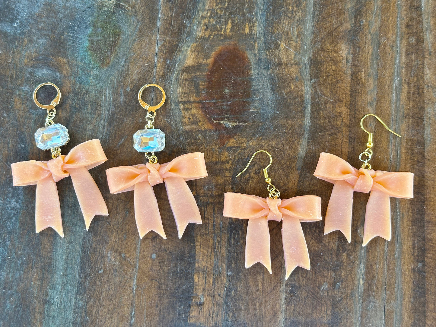 Coquette Bow Earrings- Color Shift