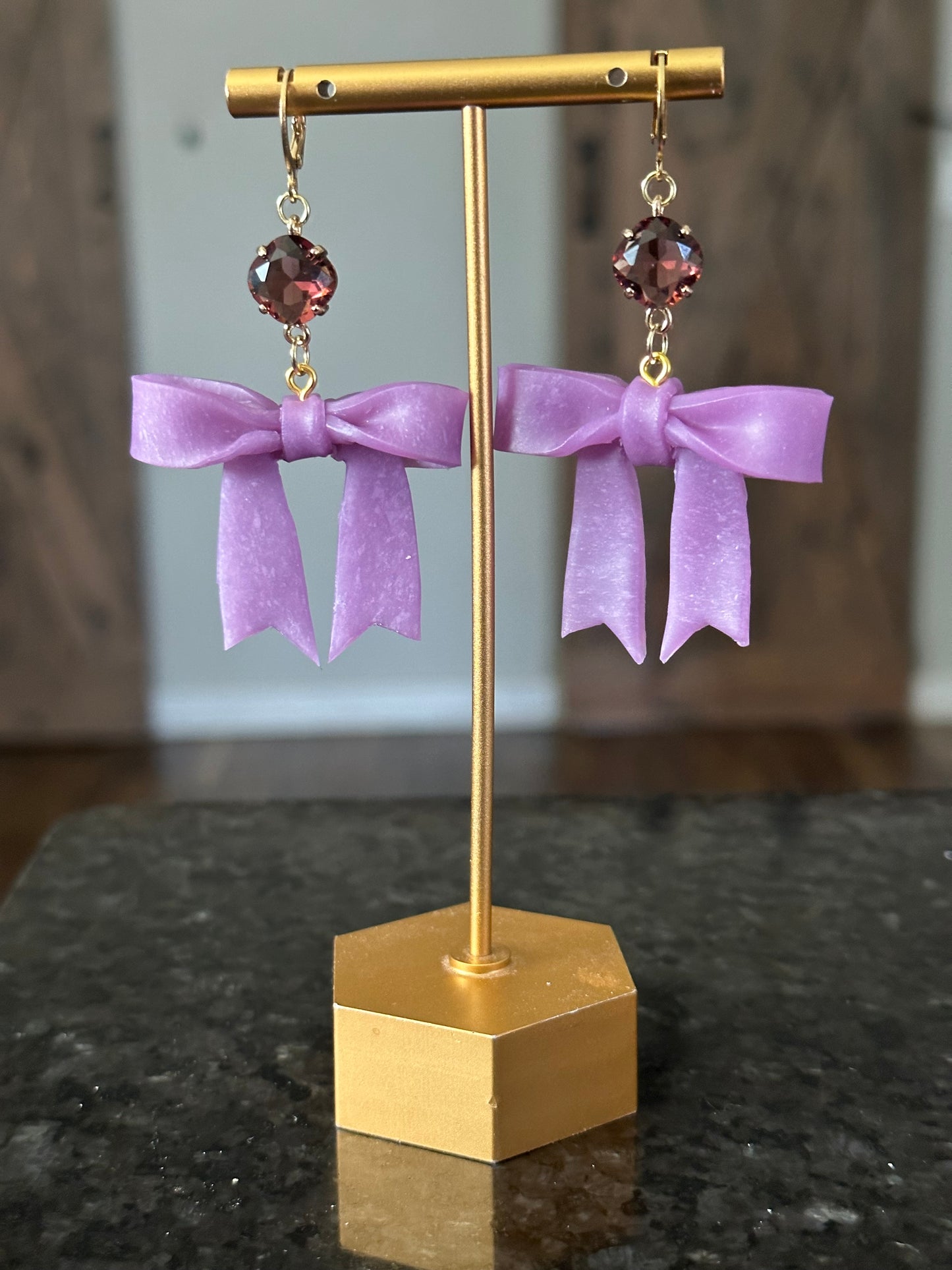 Coquette Bow Earrings- Color Shift