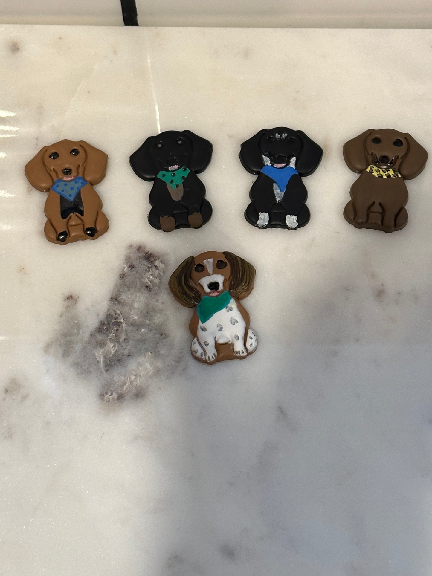 Hand painted Dog Magnets