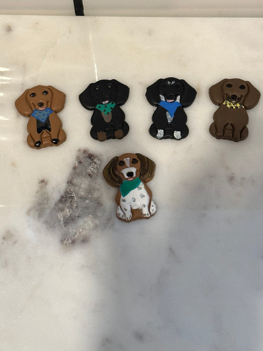 Hand painted Dog Magnets